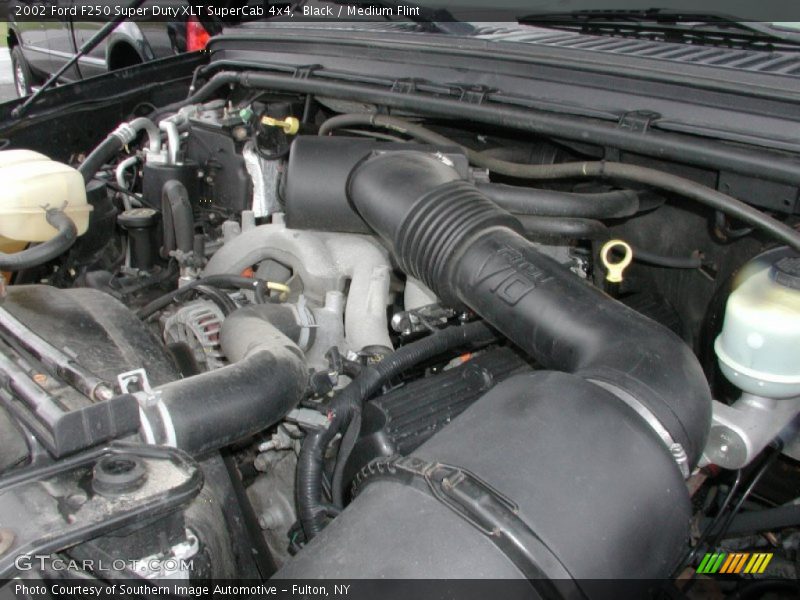 Black / Medium Flint 2002 Ford F250 Super Duty XLT SuperCab 4x4