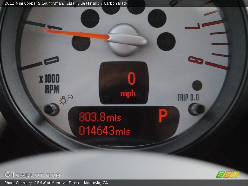 Laser Blue Metallic / Carbon Black 2012 Mini Cooper S Countryman