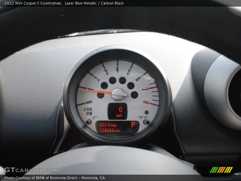 Laser Blue Metallic / Carbon Black 2012 Mini Cooper S Countryman
