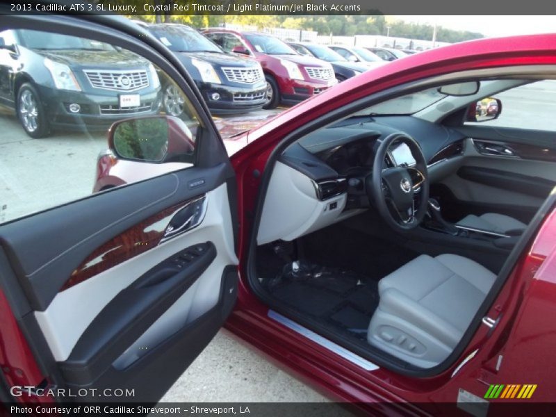 Crystal Red Tintcoat / Light Platinum/Jet Black Accents 2013 Cadillac ATS 3.6L Luxury