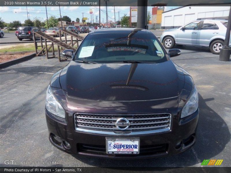 Crimson Black / Charcoal 2010 Nissan Maxima 3.5 SV