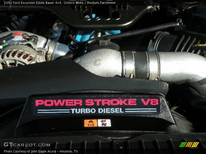 Oxford White / Medium Parchment 2003 Ford Excursion Eddie Bauer 4x4
