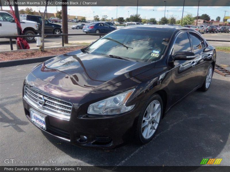 Crimson Black / Charcoal 2010 Nissan Maxima 3.5 SV