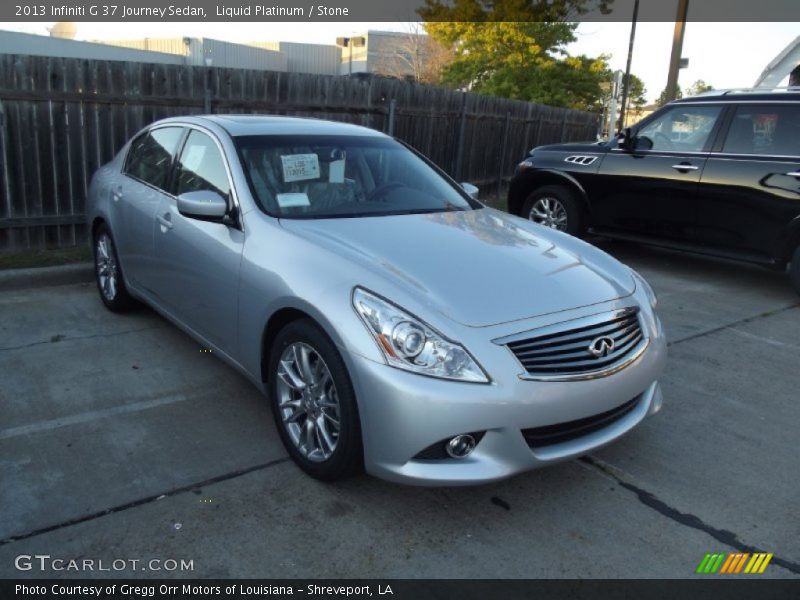 Liquid Platinum / Stone 2013 Infiniti G 37 Journey Sedan