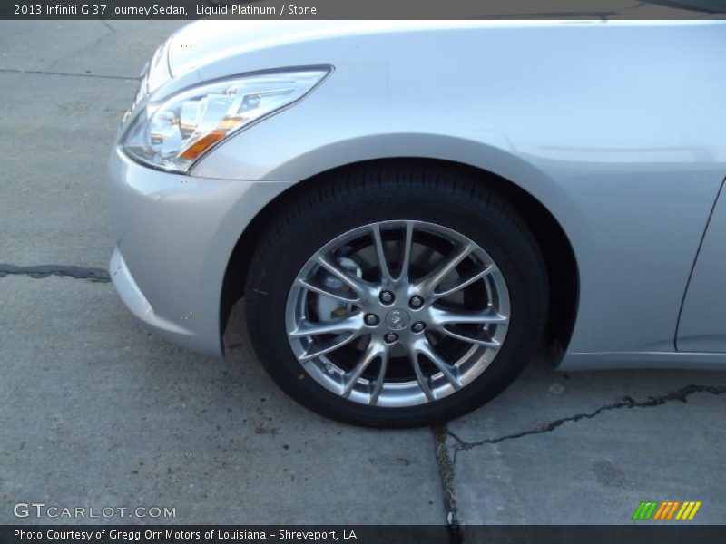 Liquid Platinum / Stone 2013 Infiniti G 37 Journey Sedan