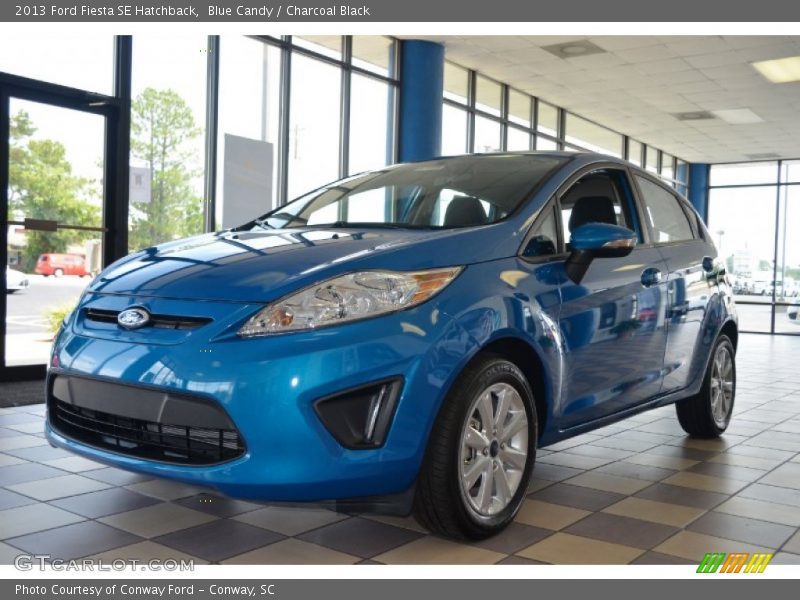 Blue Candy / Charcoal Black 2013 Ford Fiesta SE Hatchback