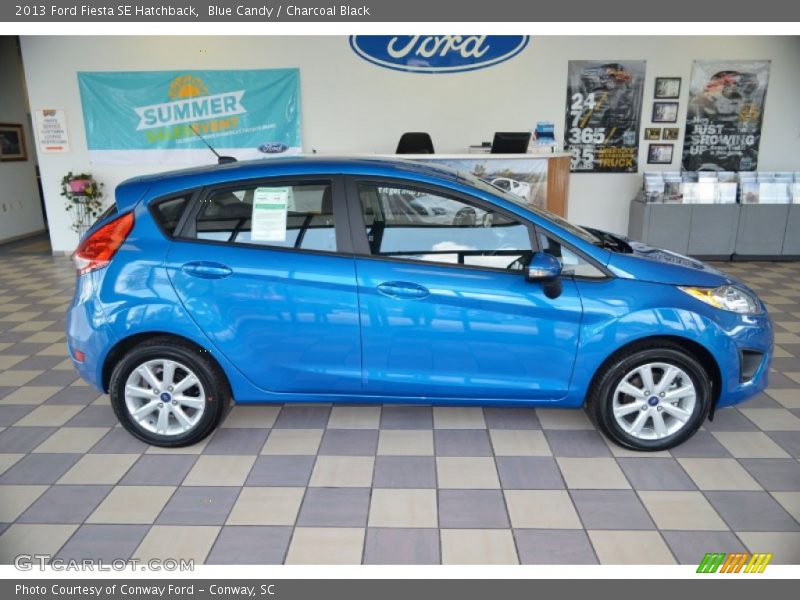 Blue Candy / Charcoal Black 2013 Ford Fiesta SE Hatchback