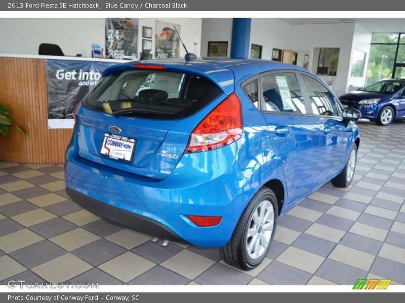 Blue Candy / Charcoal Black 2013 Ford Fiesta SE Hatchback