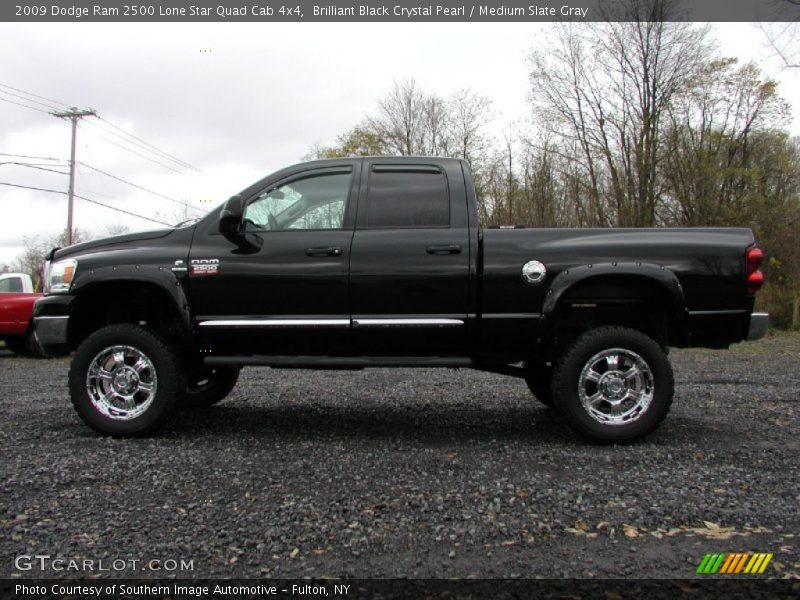 Brilliant Black Crystal Pearl / Medium Slate Gray 2009 Dodge Ram 2500 Lone Star Quad Cab 4x4
