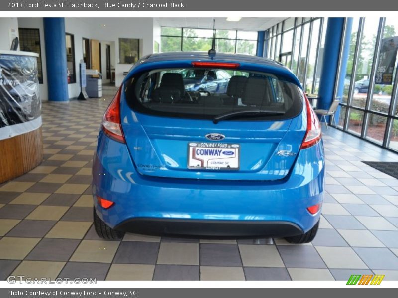 Blue Candy / Charcoal Black 2013 Ford Fiesta SE Hatchback
