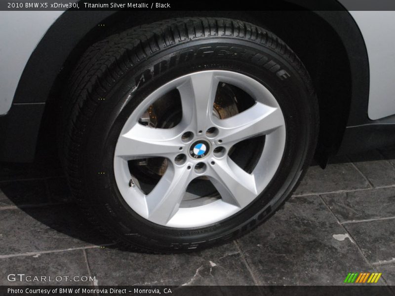 Titanium Silver Metallic / Black 2010 BMW X5 xDrive30i