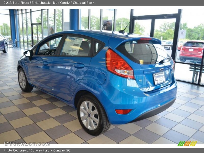 Blue Candy / Charcoal Black 2013 Ford Fiesta SE Hatchback