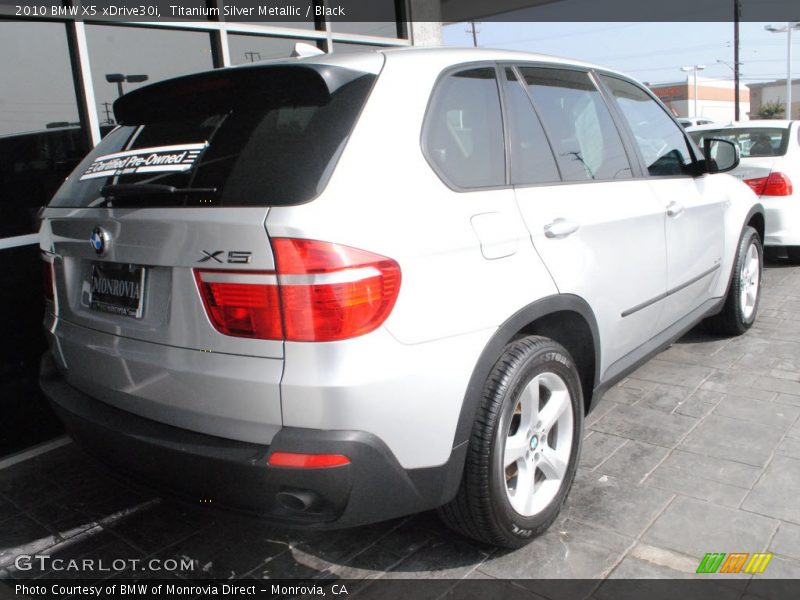 Titanium Silver Metallic / Black 2010 BMW X5 xDrive30i
