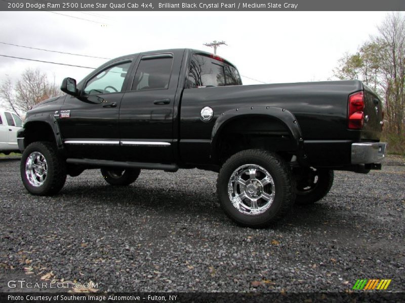 Brilliant Black Crystal Pearl / Medium Slate Gray 2009 Dodge Ram 2500 Lone Star Quad Cab 4x4