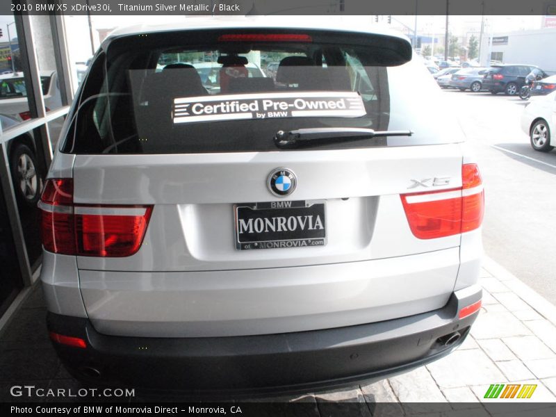 Titanium Silver Metallic / Black 2010 BMW X5 xDrive30i