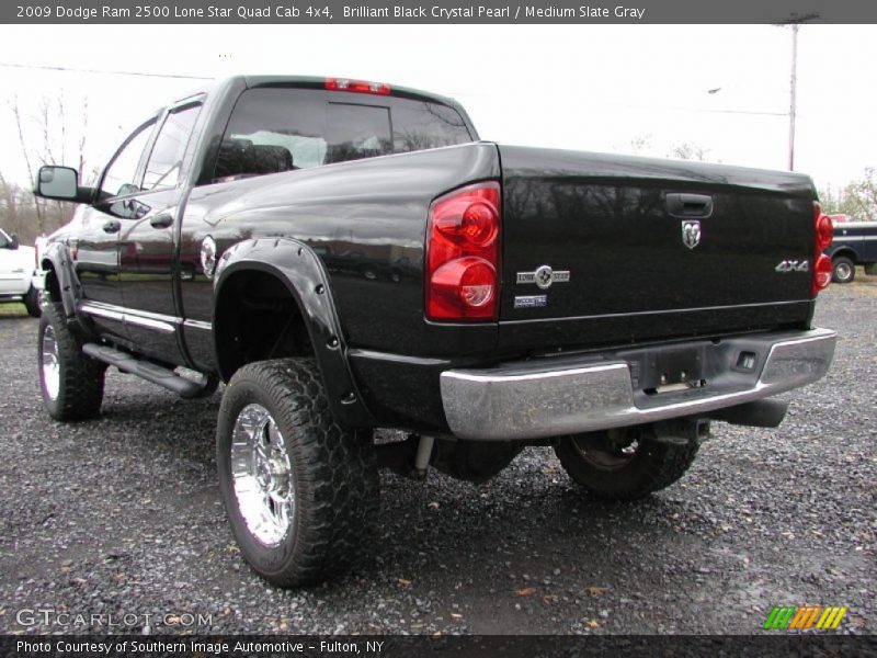 Brilliant Black Crystal Pearl / Medium Slate Gray 2009 Dodge Ram 2500 Lone Star Quad Cab 4x4