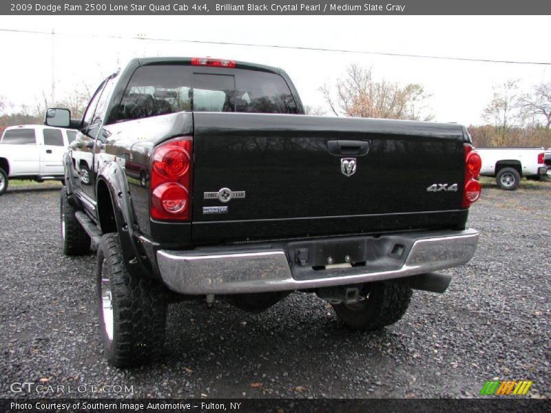 Brilliant Black Crystal Pearl / Medium Slate Gray 2009 Dodge Ram 2500 Lone Star Quad Cab 4x4