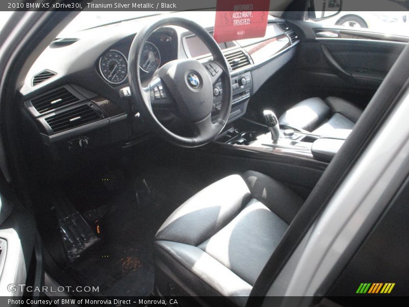 Titanium Silver Metallic / Black 2010 BMW X5 xDrive30i