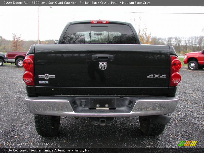 Brilliant Black Crystal Pearl / Medium Slate Gray 2009 Dodge Ram 2500 Lone Star Quad Cab 4x4