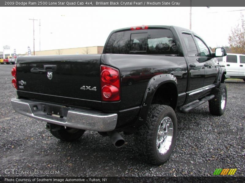 Brilliant Black Crystal Pearl / Medium Slate Gray 2009 Dodge Ram 2500 Lone Star Quad Cab 4x4