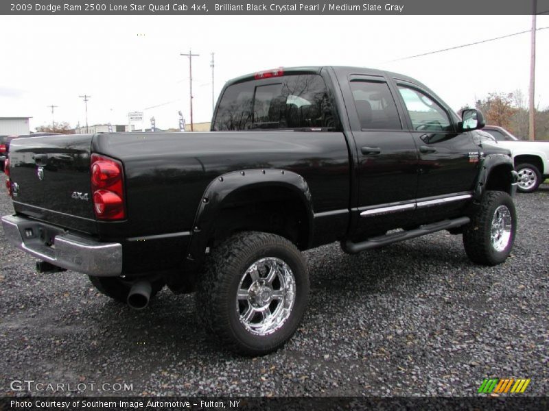 Brilliant Black Crystal Pearl / Medium Slate Gray 2009 Dodge Ram 2500 Lone Star Quad Cab 4x4