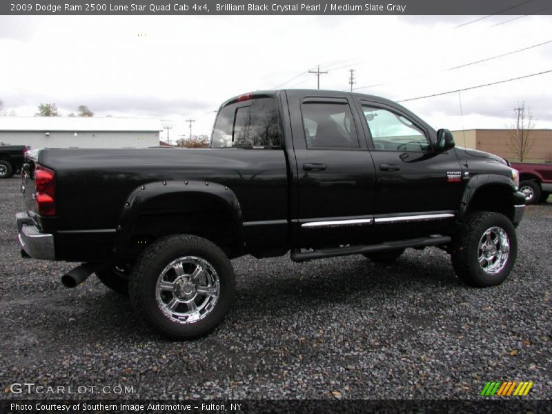 Brilliant Black Crystal Pearl / Medium Slate Gray 2009 Dodge Ram 2500 Lone Star Quad Cab 4x4