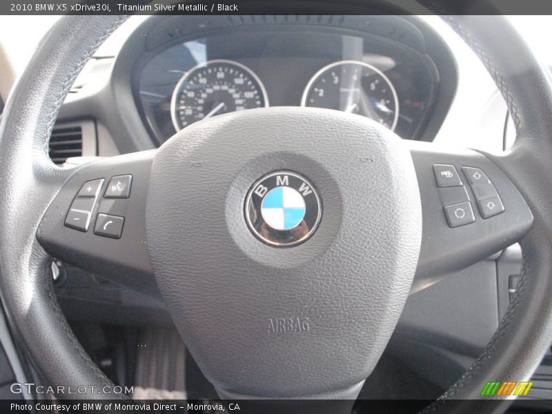 Titanium Silver Metallic / Black 2010 BMW X5 xDrive30i