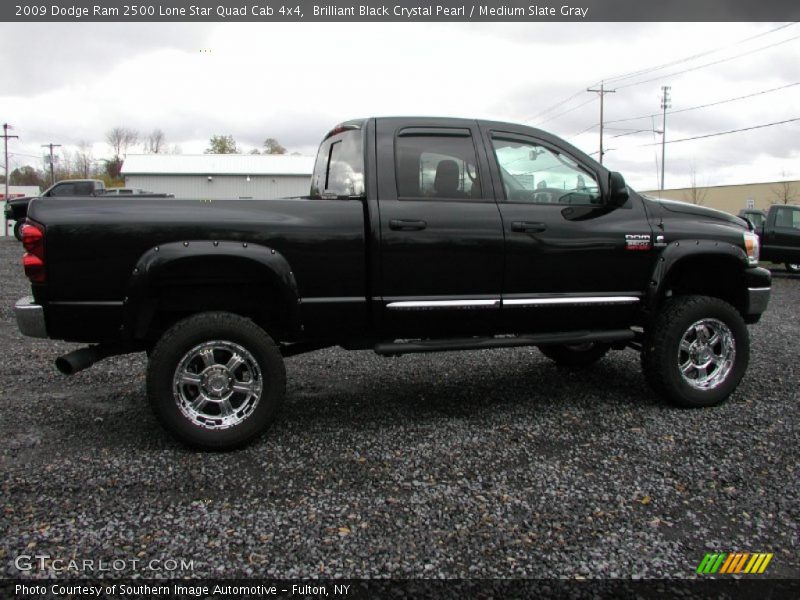 Brilliant Black Crystal Pearl / Medium Slate Gray 2009 Dodge Ram 2500 Lone Star Quad Cab 4x4
