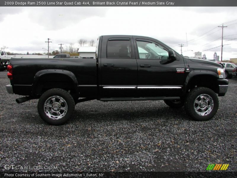 Brilliant Black Crystal Pearl / Medium Slate Gray 2009 Dodge Ram 2500 Lone Star Quad Cab 4x4