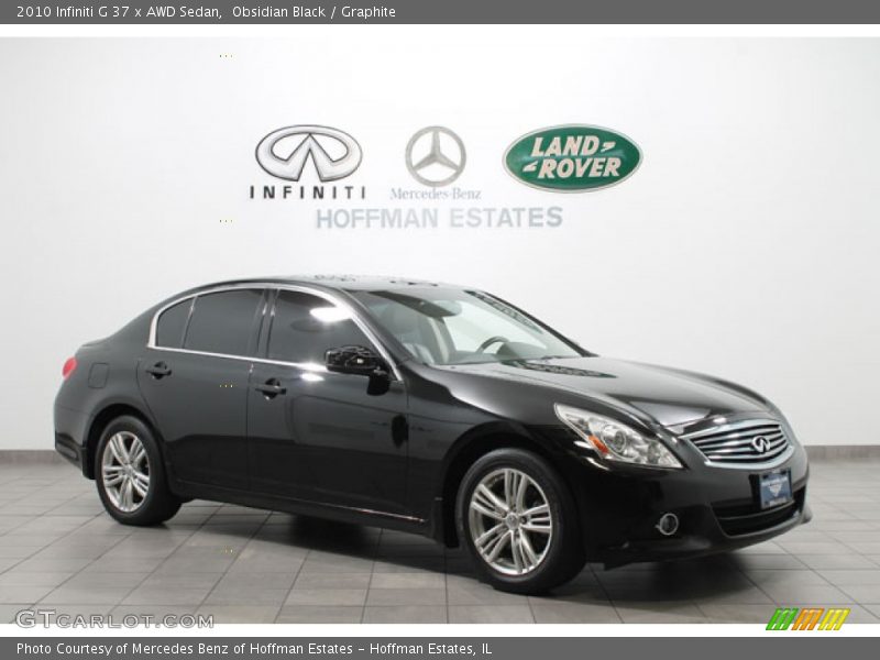 Obsidian Black / Graphite 2010 Infiniti G 37 x AWD Sedan