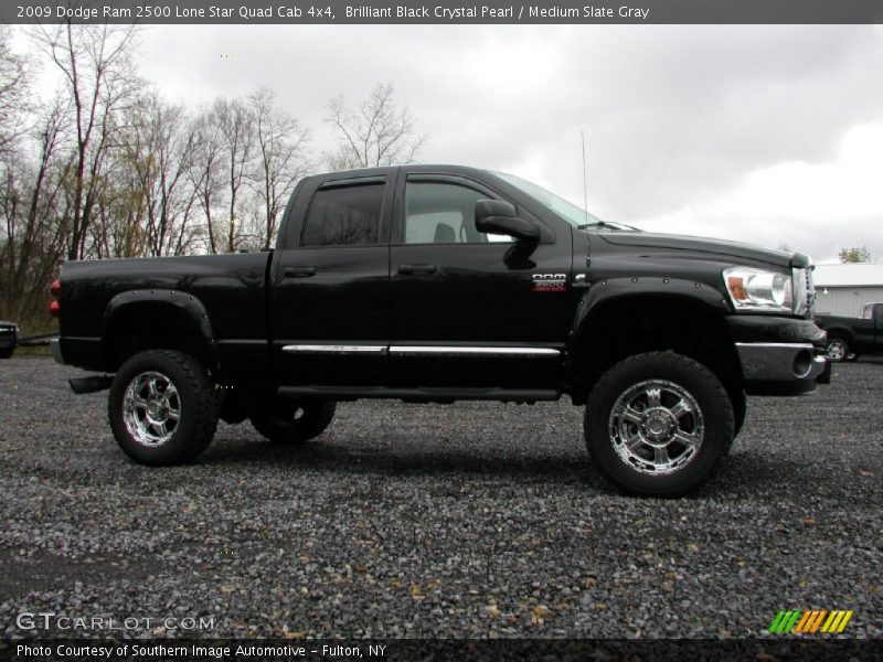 Brilliant Black Crystal Pearl / Medium Slate Gray 2009 Dodge Ram 2500 Lone Star Quad Cab 4x4