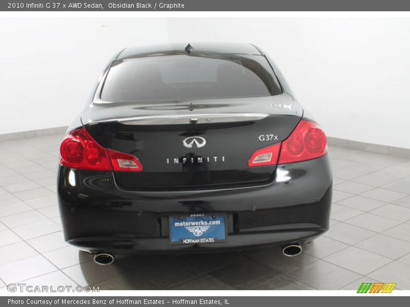 Obsidian Black / Graphite 2010 Infiniti G 37 x AWD Sedan