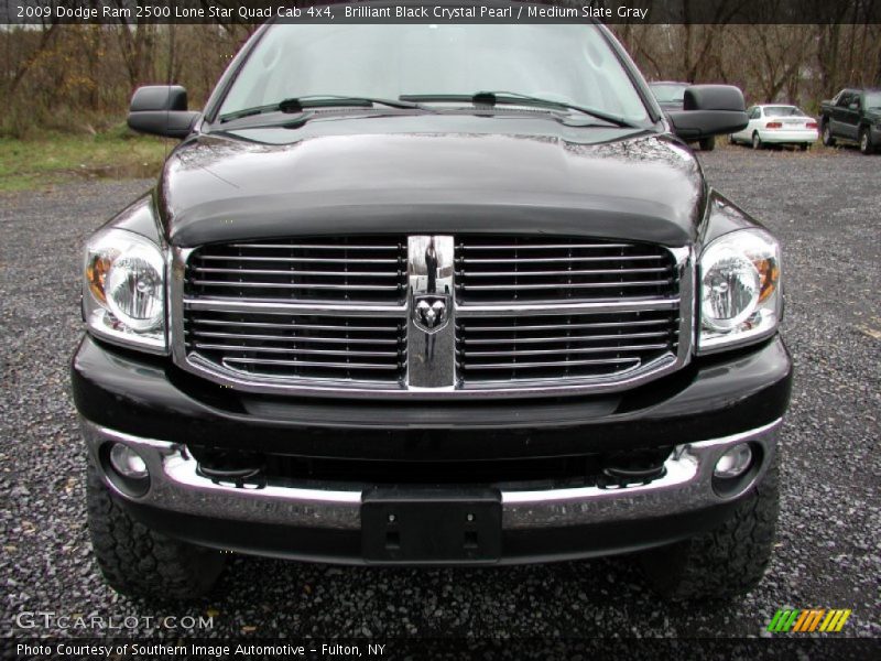 Brilliant Black Crystal Pearl / Medium Slate Gray 2009 Dodge Ram 2500 Lone Star Quad Cab 4x4