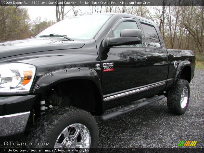 Brilliant Black Crystal Pearl / Medium Slate Gray 2009 Dodge Ram 2500 Lone Star Quad Cab 4x4
