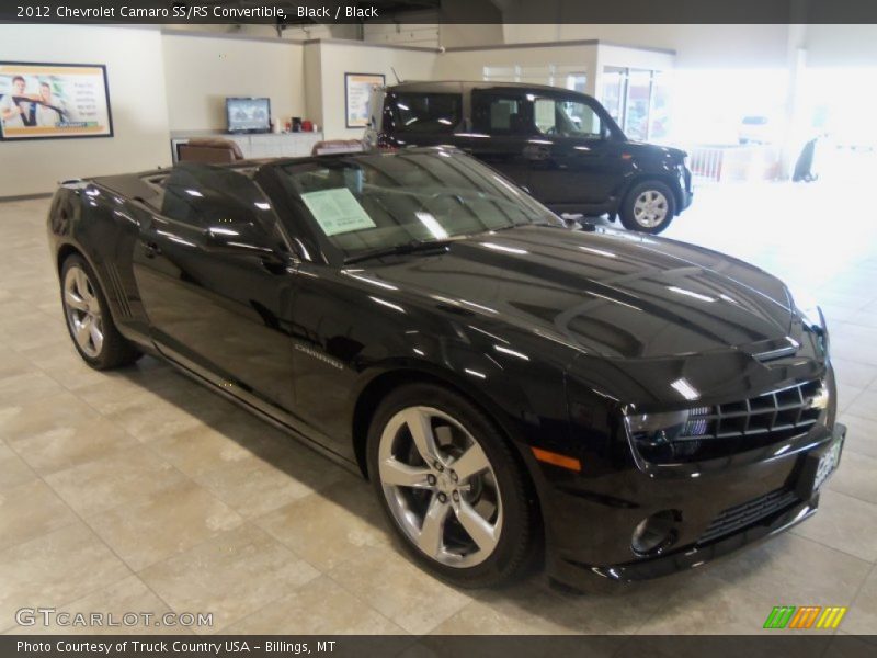 Black / Black 2012 Chevrolet Camaro SS/RS Convertible