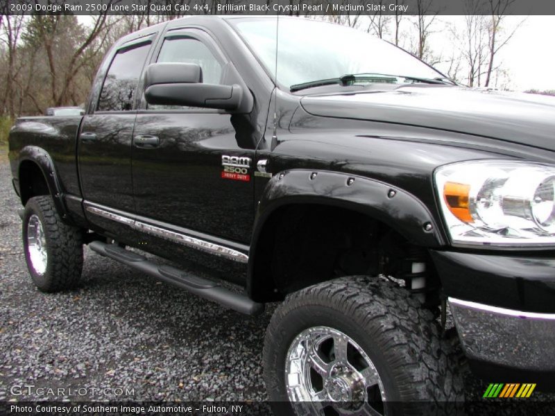 Brilliant Black Crystal Pearl / Medium Slate Gray 2009 Dodge Ram 2500 Lone Star Quad Cab 4x4
