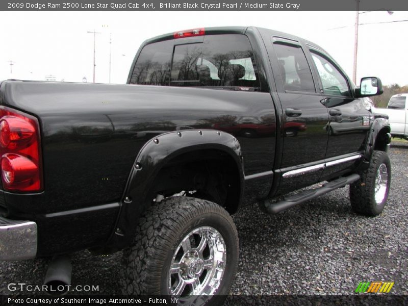 Brilliant Black Crystal Pearl / Medium Slate Gray 2009 Dodge Ram 2500 Lone Star Quad Cab 4x4