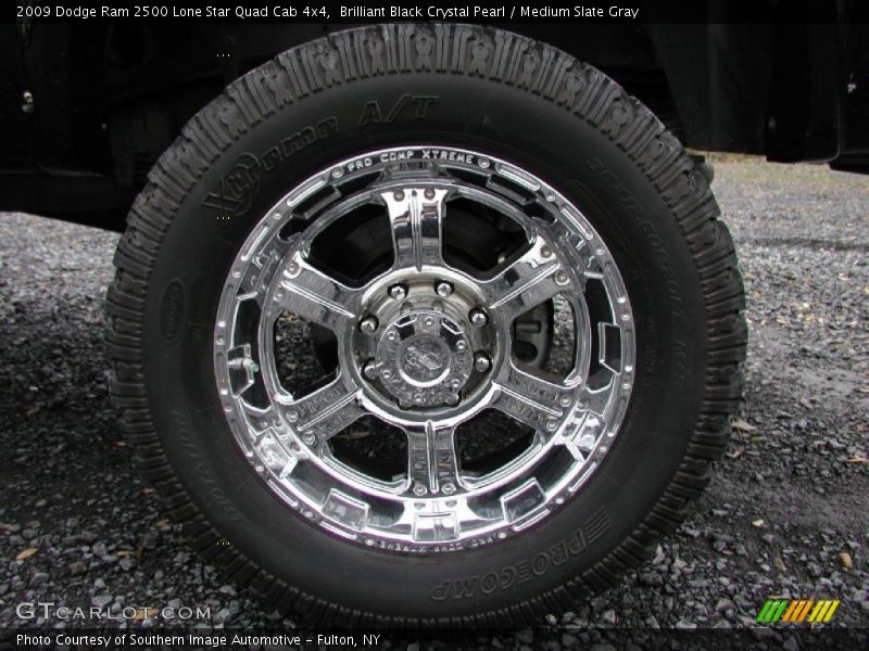 Brilliant Black Crystal Pearl / Medium Slate Gray 2009 Dodge Ram 2500 Lone Star Quad Cab 4x4