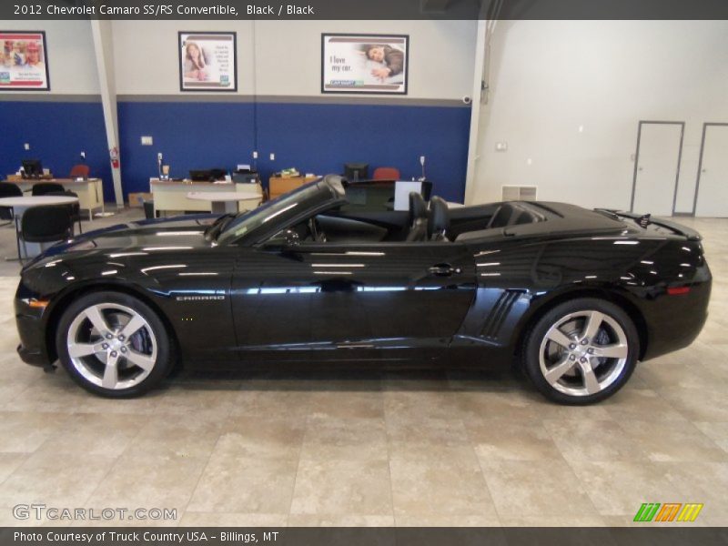 Black / Black 2012 Chevrolet Camaro SS/RS Convertible