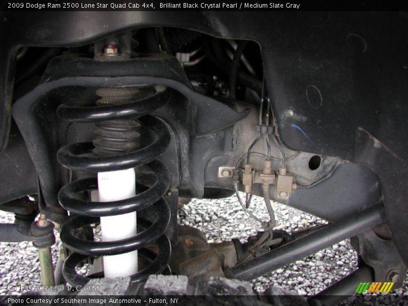 Brilliant Black Crystal Pearl / Medium Slate Gray 2009 Dodge Ram 2500 Lone Star Quad Cab 4x4