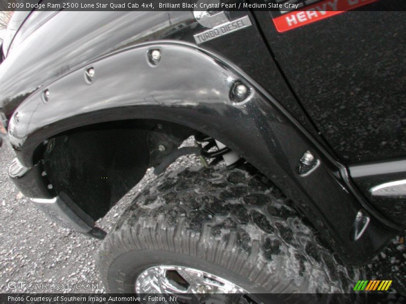 Brilliant Black Crystal Pearl / Medium Slate Gray 2009 Dodge Ram 2500 Lone Star Quad Cab 4x4