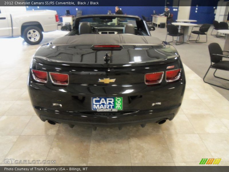 Black / Black 2012 Chevrolet Camaro SS/RS Convertible