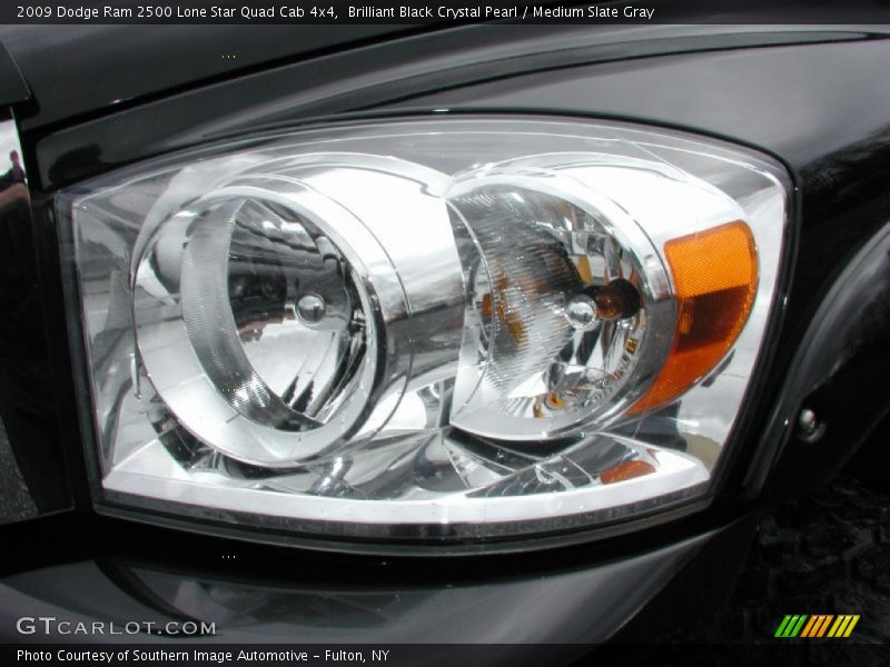 Brilliant Black Crystal Pearl / Medium Slate Gray 2009 Dodge Ram 2500 Lone Star Quad Cab 4x4