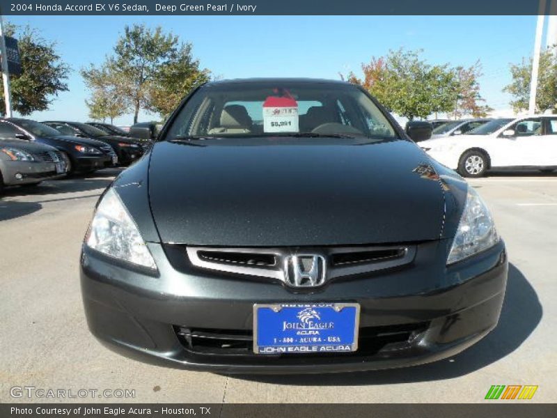 Deep Green Pearl / Ivory 2004 Honda Accord EX V6 Sedan