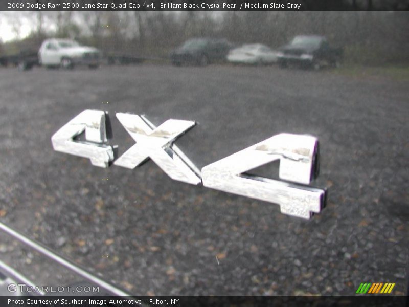 Brilliant Black Crystal Pearl / Medium Slate Gray 2009 Dodge Ram 2500 Lone Star Quad Cab 4x4