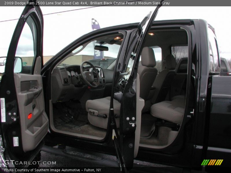 Brilliant Black Crystal Pearl / Medium Slate Gray 2009 Dodge Ram 2500 Lone Star Quad Cab 4x4