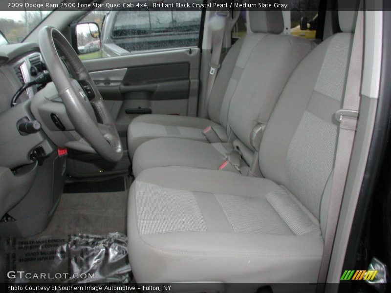 Brilliant Black Crystal Pearl / Medium Slate Gray 2009 Dodge Ram 2500 Lone Star Quad Cab 4x4