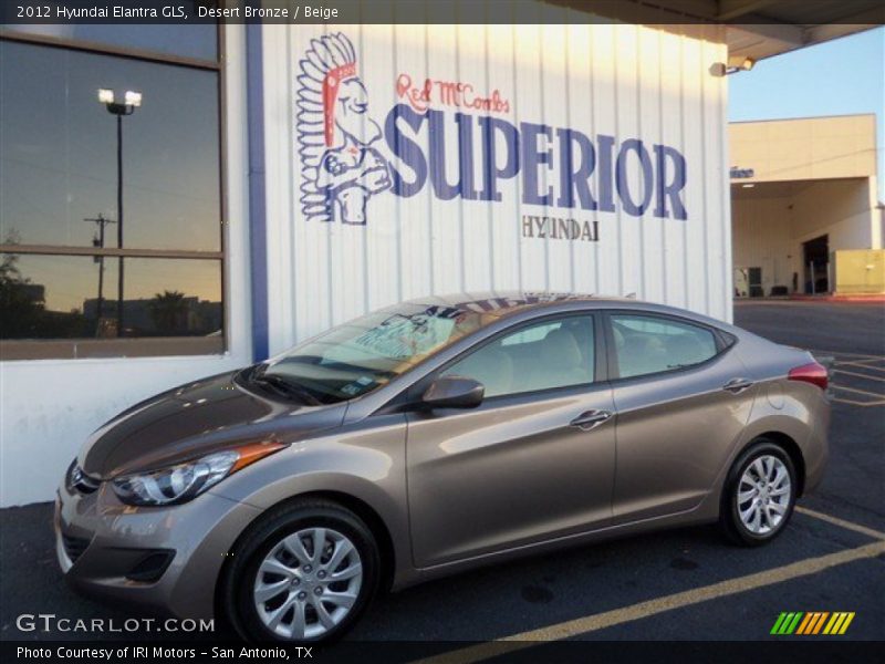 Desert Bronze / Beige 2012 Hyundai Elantra GLS