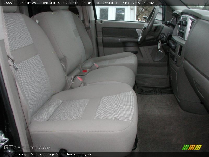 Brilliant Black Crystal Pearl / Medium Slate Gray 2009 Dodge Ram 2500 Lone Star Quad Cab 4x4