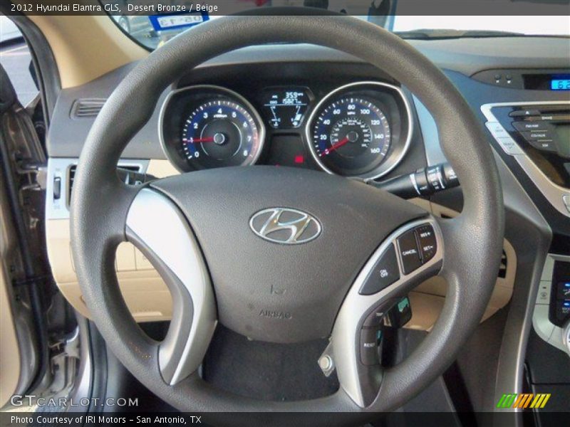 Desert Bronze / Beige 2012 Hyundai Elantra GLS
